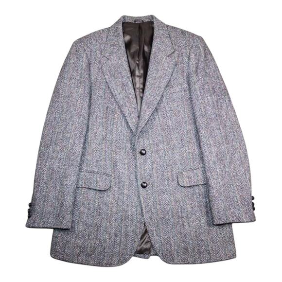 Bancroft x Harris Tweed Herringbone Wool Sport Coat - Picture 1 of 8